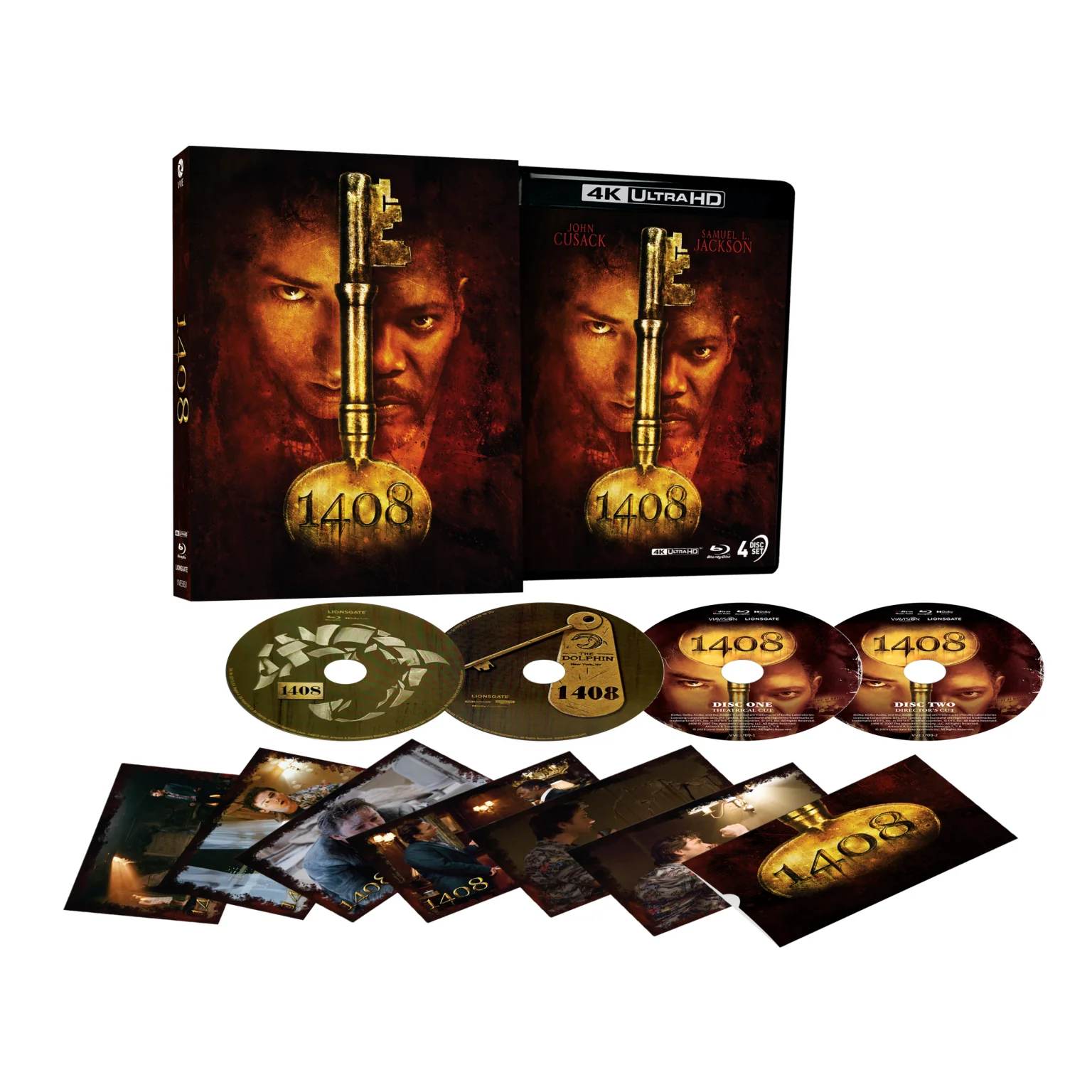 1408 (2007) – 4K UHD + Blu-Ray Limited Edition 3D Lenticular Hardcase + Art Cards (Via Vision) [REGION FREE]