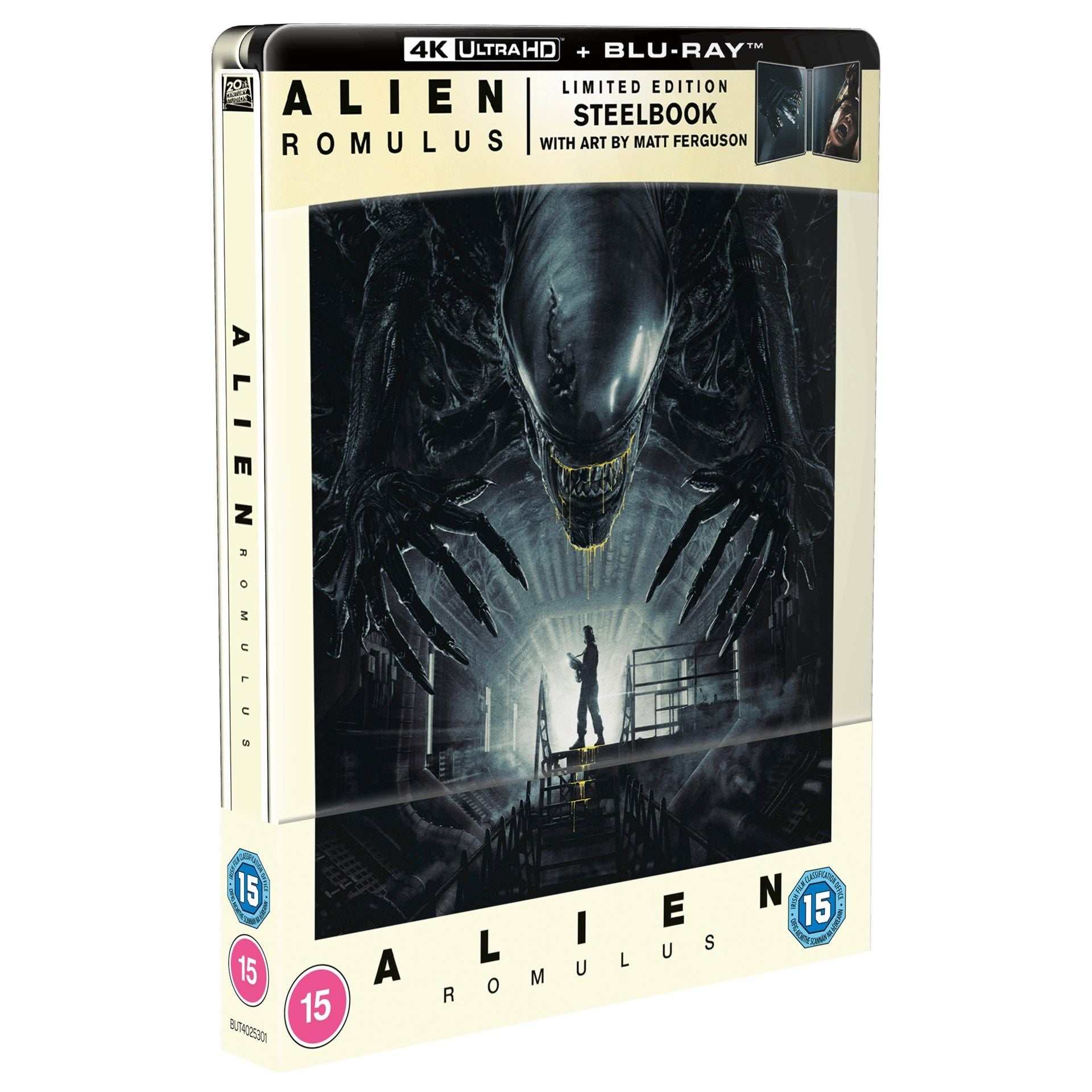Alien Romulus 4K UHD + Blu-Ray Limited Edition Steelbook (Matt Ferguson Art UK) [REGION FREE]