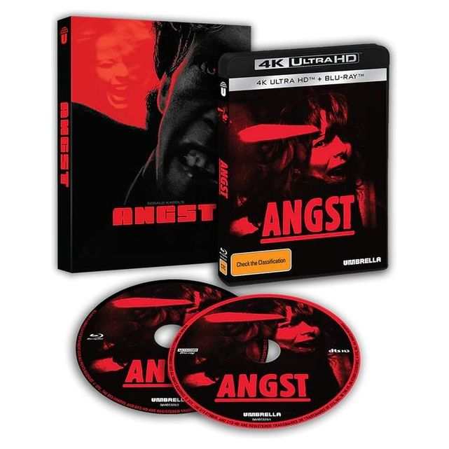 Angst (1983) 4K UHD + Blu-Ray w/ Limited Edition Slipcover (Umbrella Entertainment) [REGION FREE]