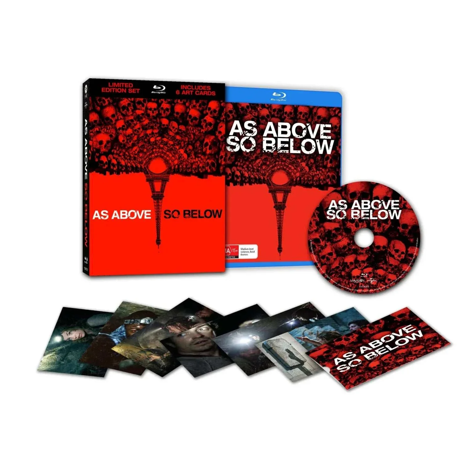 As Above, So Below (2014) - Blu-Ray Limited Edition 3D Lenticular Hardcase + Art Cards (Via Vision) [REGION FREE]