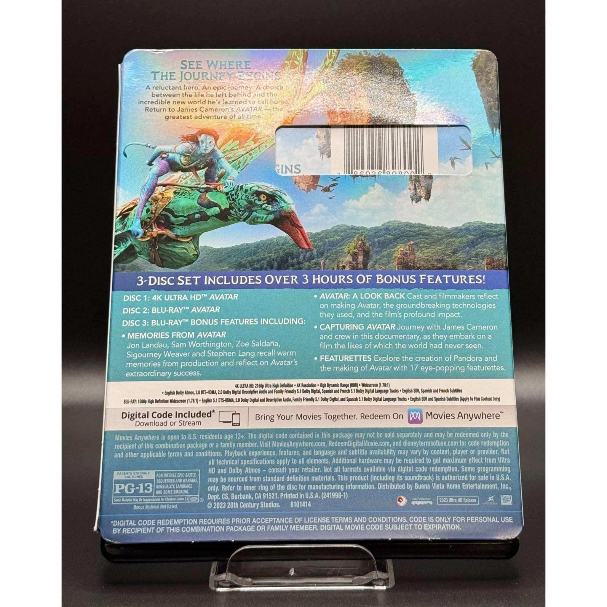 Avatar 4K UHD + Blu-Ray (USED) w/ Slipcover - Image 2
