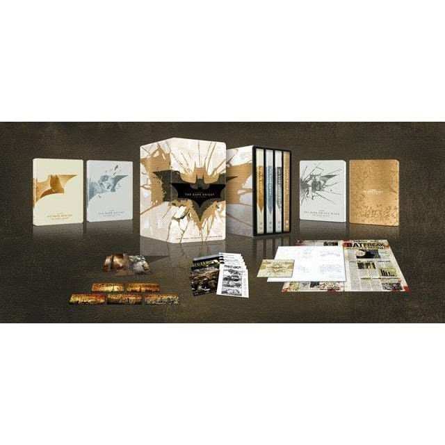 Batman - The Dark Knight Trilogy Limited Edition Steelbook (UK) 4K Ultra HD + Blu-Ray (REGION FREE)