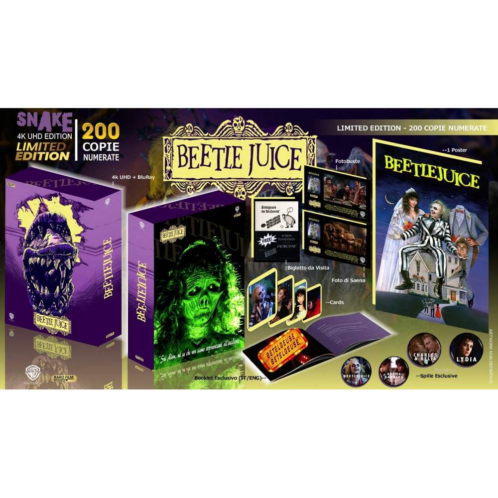 Beetlejuice 4K UHD + Blu-Ray [One-Click INFERNO Edition] + Extras (RaroFilm Studios) - Image 5