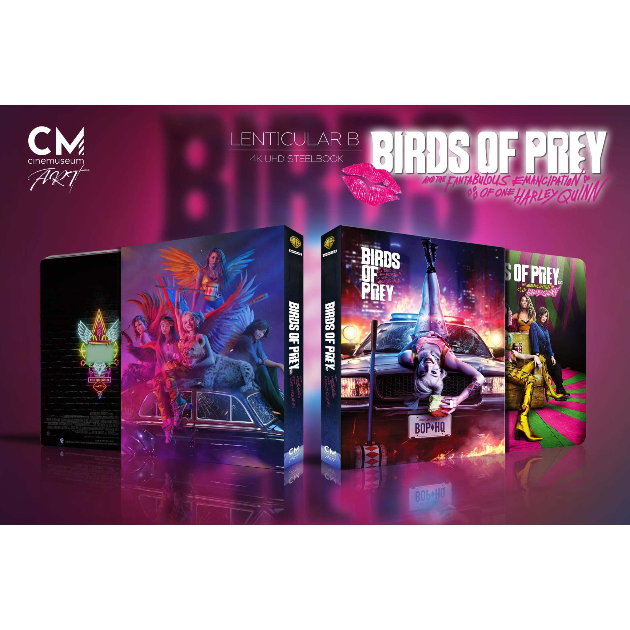 Bids of Prey 4K UHD + Blu-Ray Lenticular-B Full Slip SteelBook - CineMuseum Art (CMA #22) (REGION FREE/REGION B)