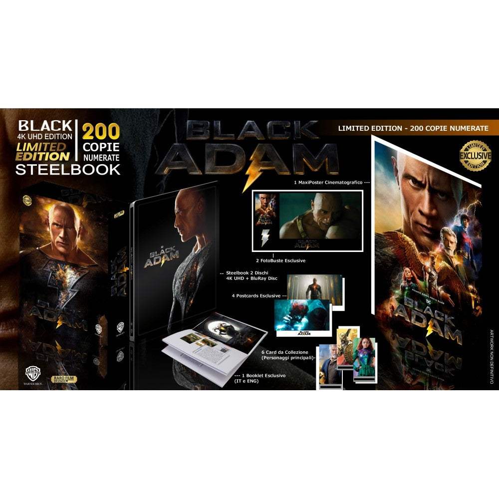 Black Adam BLACK Edition 4K UHD Steelbook Limited