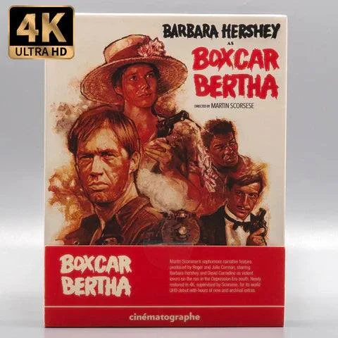 Boxcar Bertha 4K UHD + Blu-Ray w/ Limited Edition Slipcase + Mediabook (Cinématographe)