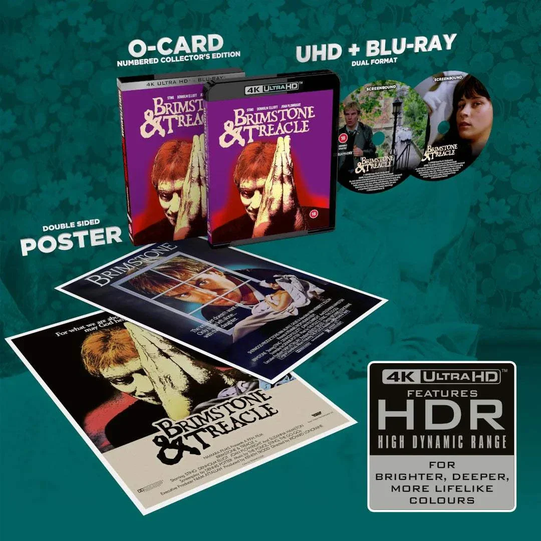 Brimstone and Treacle Limited Edition 4K UHD + Blu-Ray (Screenbound UK) [REGION FREE]