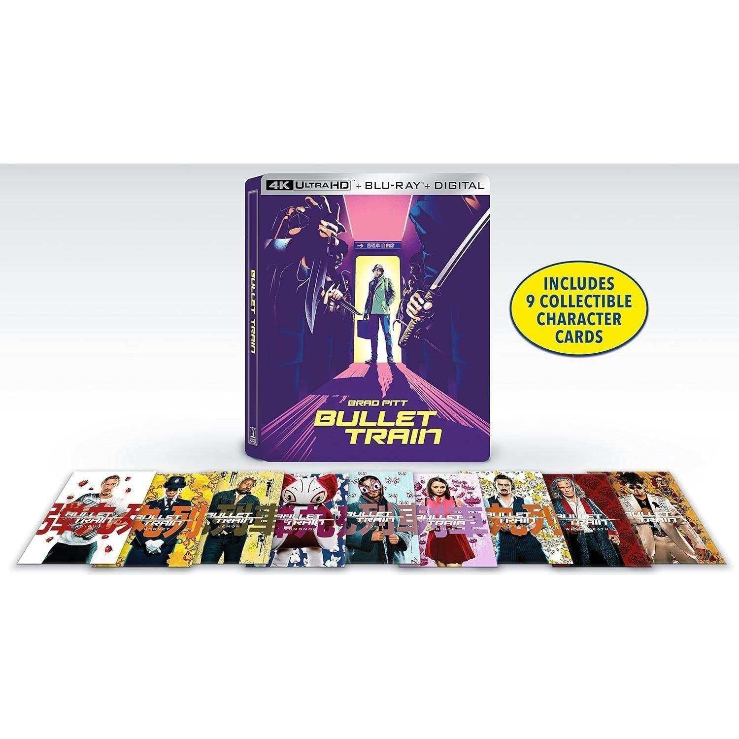 Bullet Train 4K UHD + Blu-Ray + Digital Limited Edition Steelbook