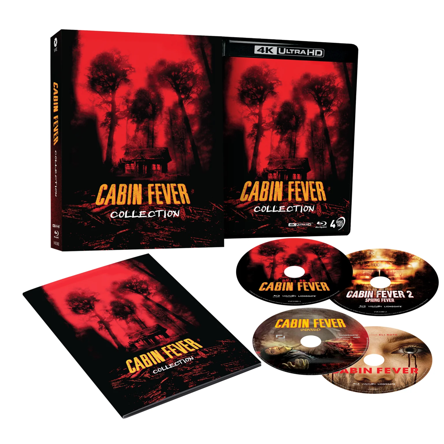 Cabin Fever Collection (2002 – 2016) – 4K UHD + Blu-Ray Limited Edition 3D Lenticular Hardcase + Booklet (Via Vision) [REGION FREE]
