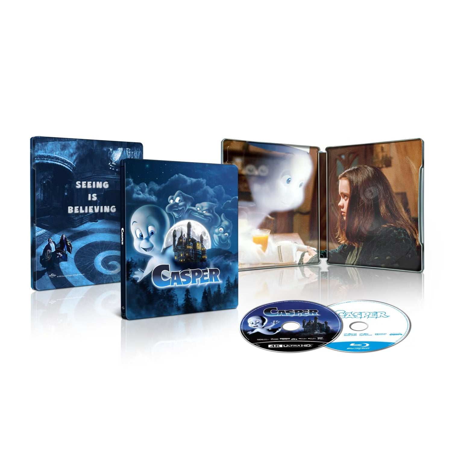 Casper 30th Anniversary (UK) Limited Collector's Edition 4K UHD + Blu-Ray Steelbook w/ Rigid Slipcase + Extras [REGION FREE] - Image 3