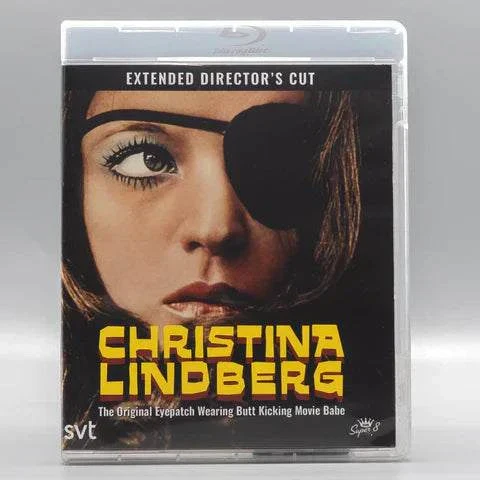 Christina Lindberg: The Original Eye Patch Wearing Butt Kicking Movie Babe Blu-Ray w/ Limited Edition Slipcover (Klubb Super 8) - Image 4