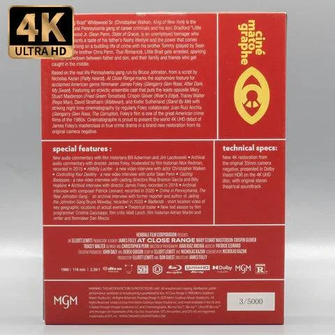 Cinématographe - At Close Range 4K UHD + Blu-Ray w/ Limited Edition Slipcase + Mediabook - Image 2