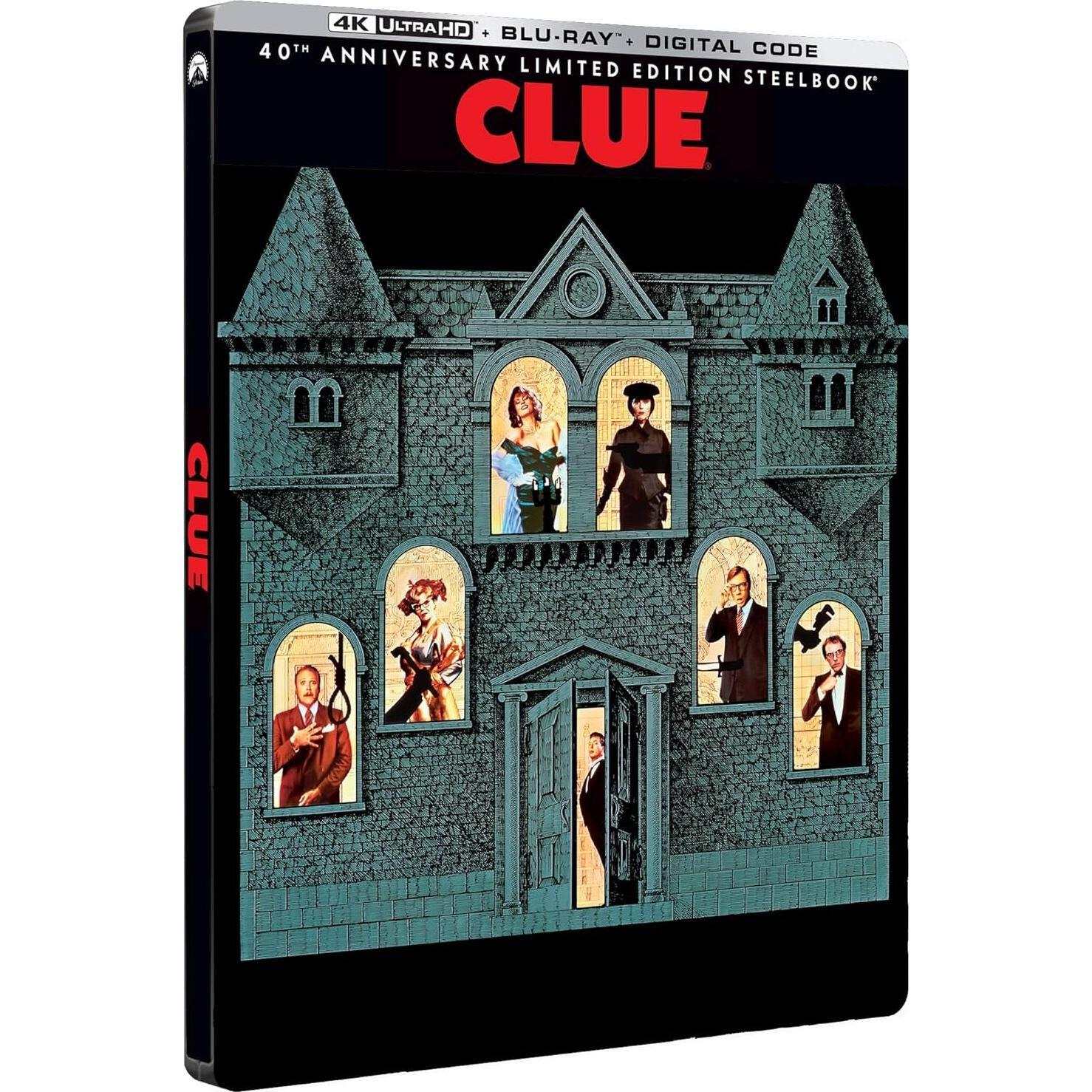 Clue 40th Anniversary Limited Edition Steelbook 4K UHD + Blu-Ray