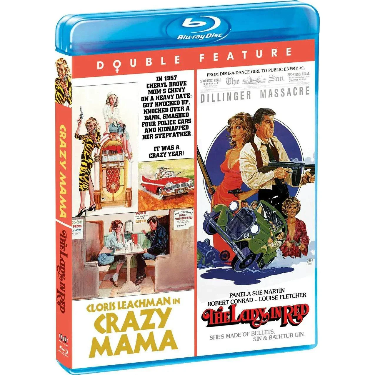 Crazy Mama / The Lady In Red Blu-Ray [Double Feature] (Shout! Factory)