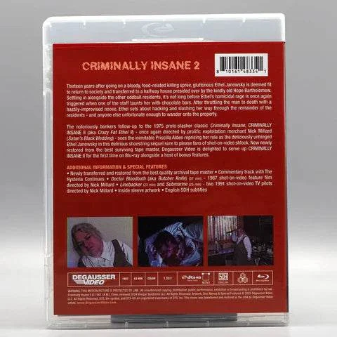 Degausser Video - Criminally Insane 2 Blu-Ray w/ Slipcover - Image 4