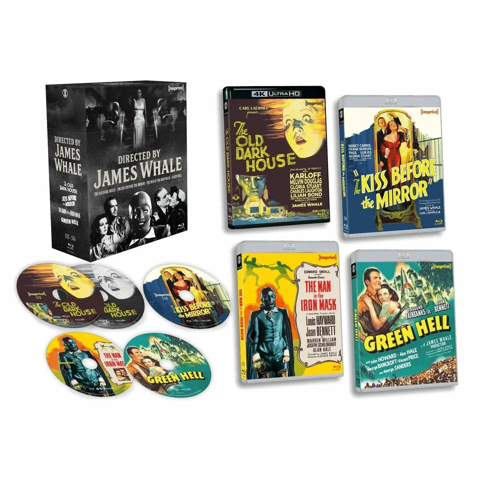 Directed By… James Whale (1932 – 1940) 4K UHD + Blu-Ray Limited Edition Hardbox (Imprint Films) [REGION FREE]