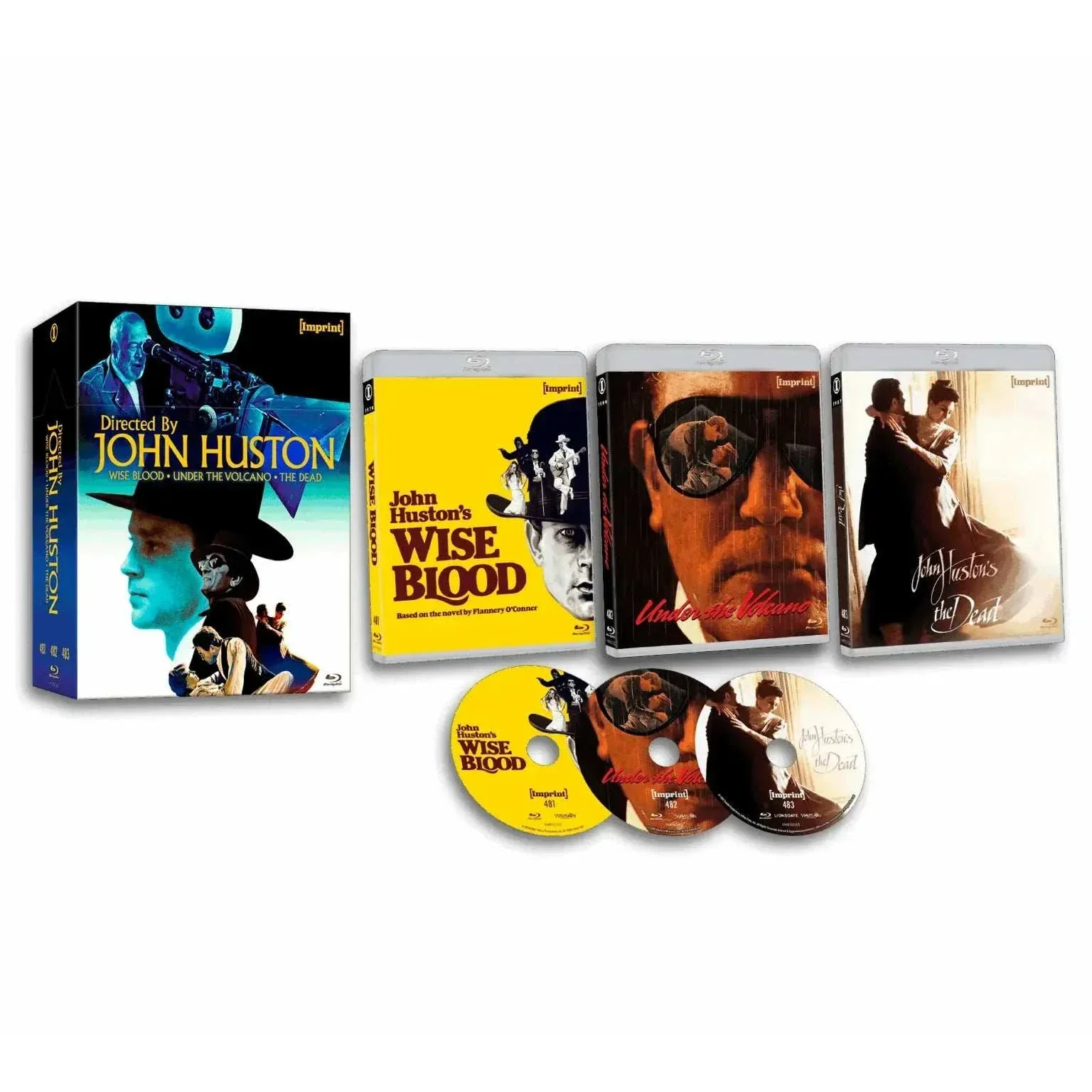 Directed By… John Huston (1979 – 1987) Blu-Ray Limited Edition 3-Disc Hardbox (Imprint Films) [REGION FREE]