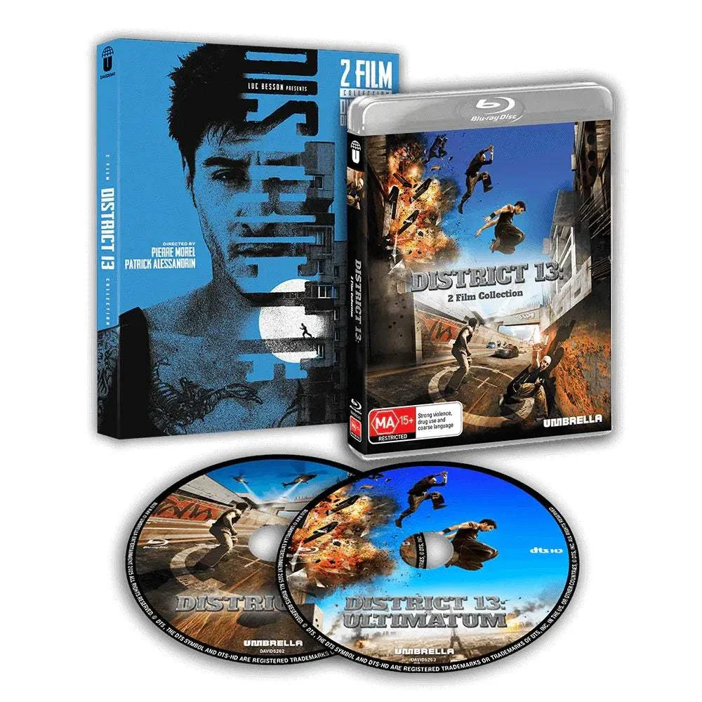District 13: 2 Film Collection (2004, 2009) Blu-Ray w/ Limited Edition Slipcover (Umbrella Entertainment) [REGION FREE]