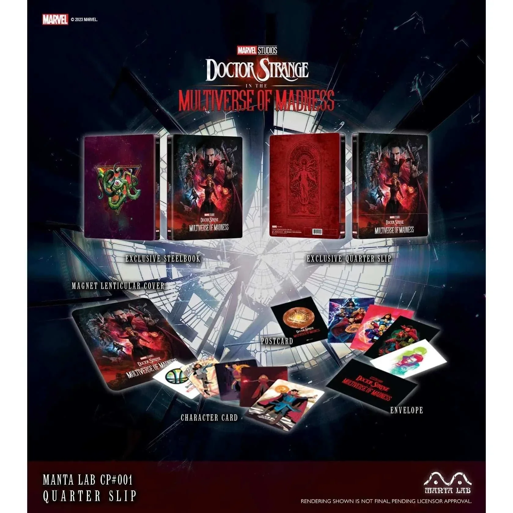 Doctor Strange in the Multiverse of Madess (DISCLESS) Steelbook - Magnet Lenticular Quarter Slip (MCP #001) - Image 2