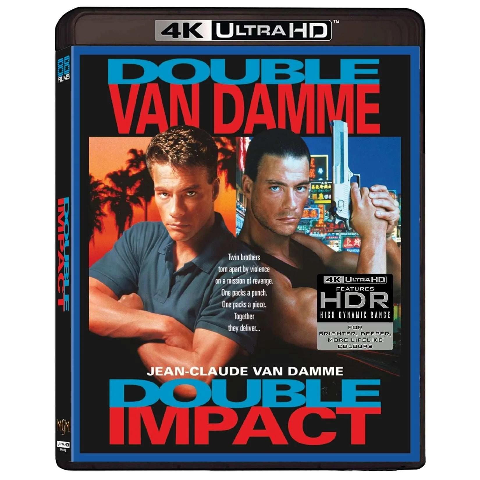 Double Impact 4K Ultra HD + Blu-Ray w/ Rigid Slipcase + Booklet (88 Films UK) [REGION FREE/REGION B] - Image 2