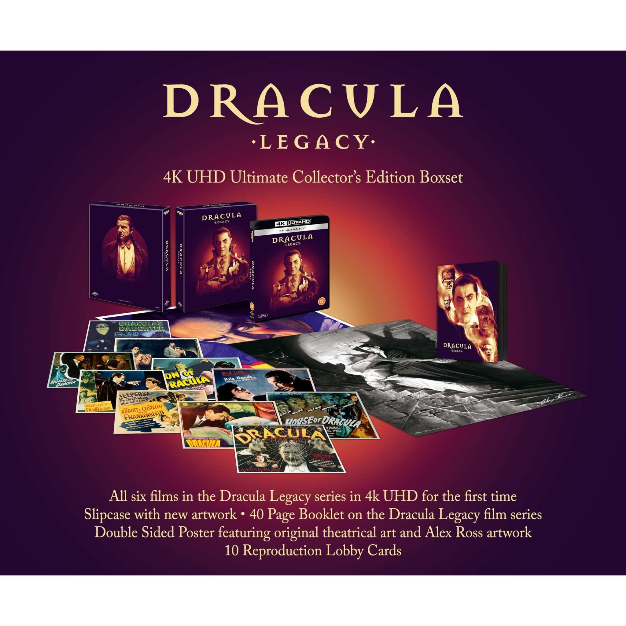Dracula Limited Ultimate Collectors Edition 4K UHD + Blu-Ray w/ Rigid Slipcase + Extras (Universal UK) [REGION FREE]