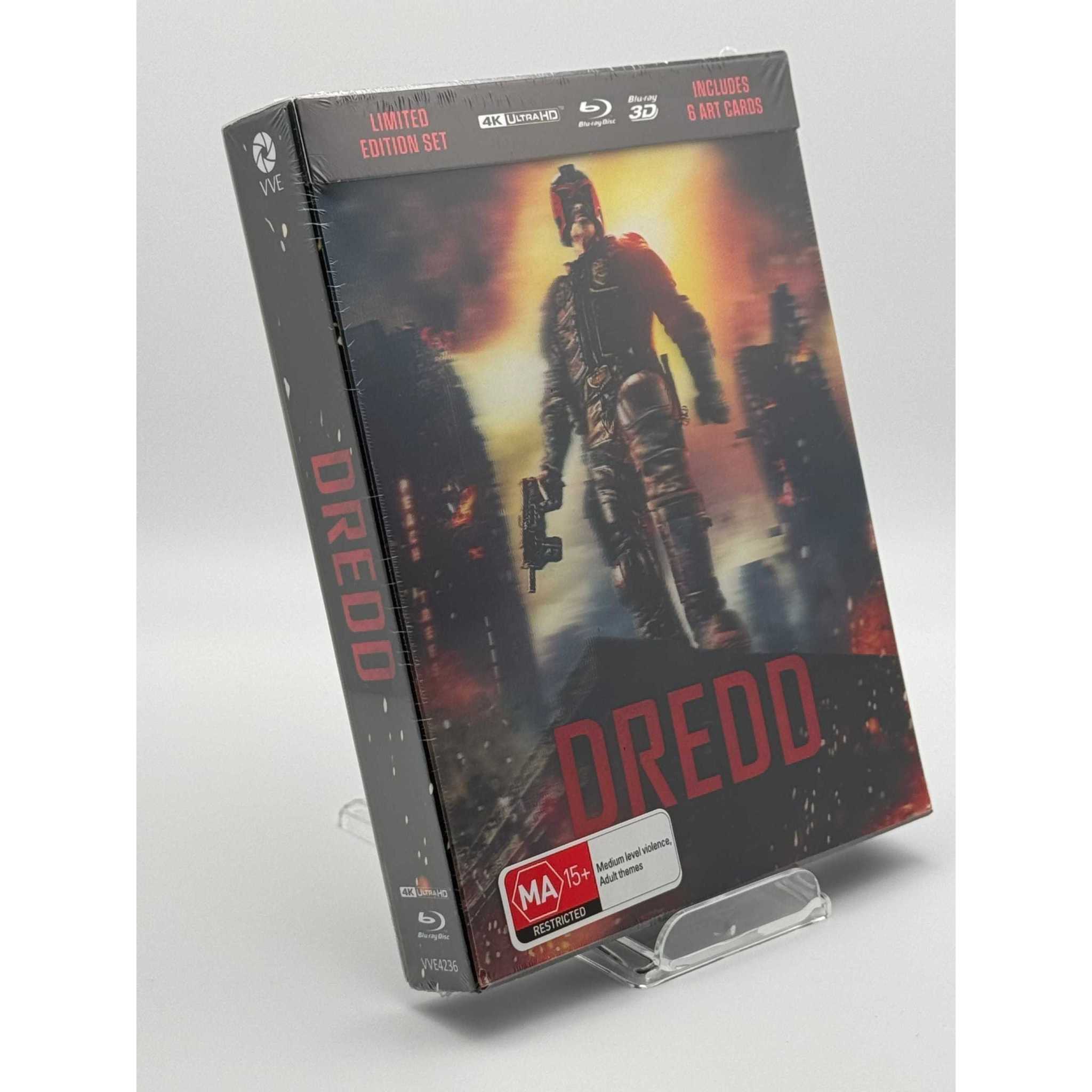 Dredd 4K+ Blu-ray + Blu-ray 3D Limited Edition w/ Lenticular Cover and Art Cards - Image 4