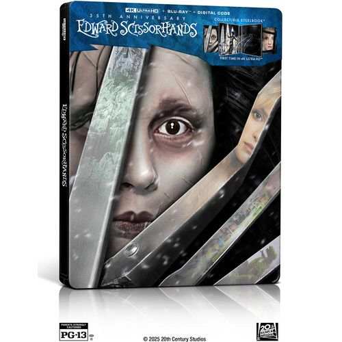 Edward Scissorhands 4K UHD + Blu-Ray (35th anniversary) Steelbook