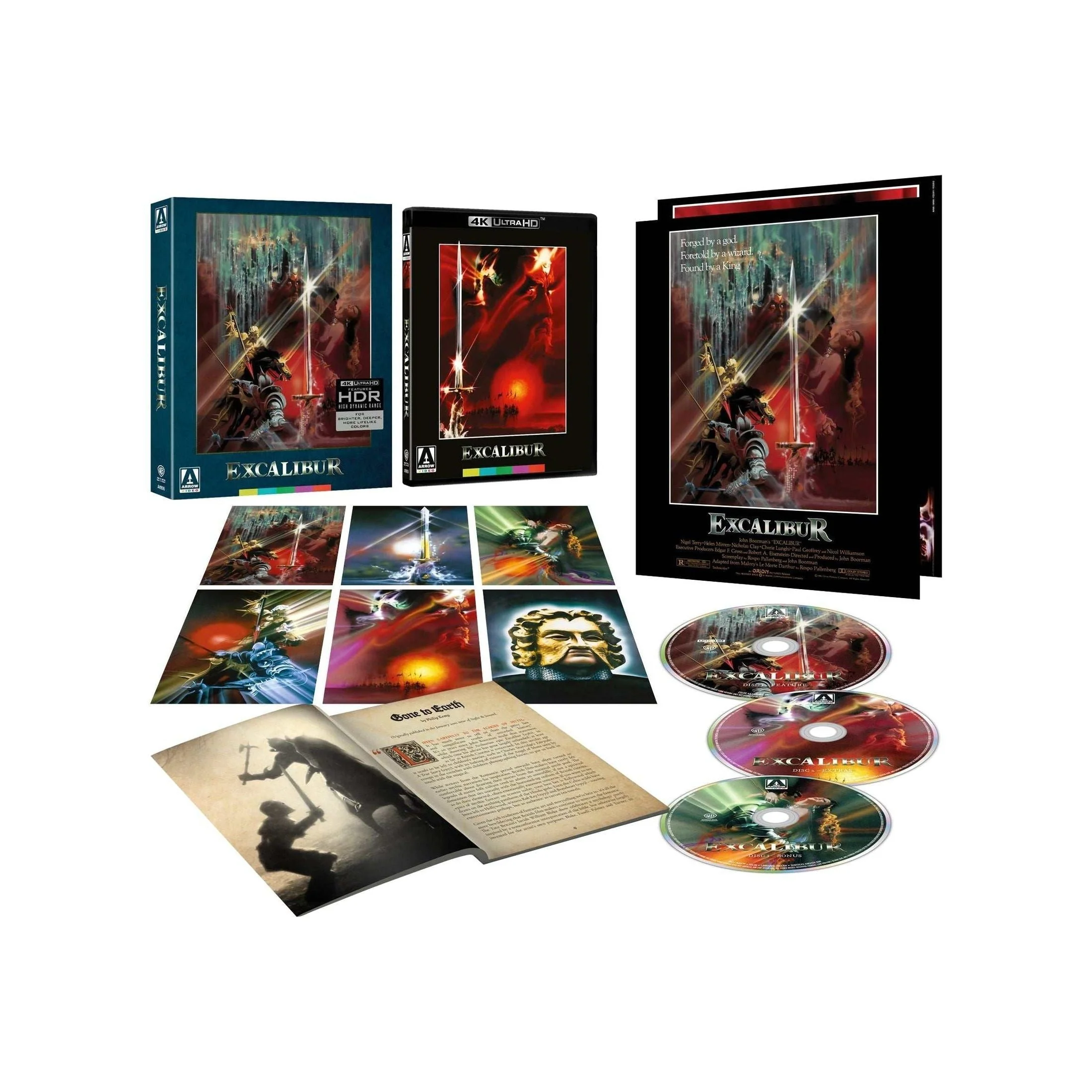 Excalibur Limited Edition 4K UHD + Blu-Ray w/ Rigid Slipcase + Extras (Arrow Video US)