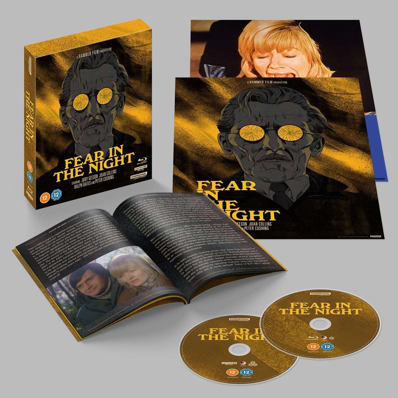Fear In The Night Limited Collectors Edition 4K Ultra HD + Blu-Ray w/ Slipcase + Extras (Studio Canal) [REGION FREE/REGION B]