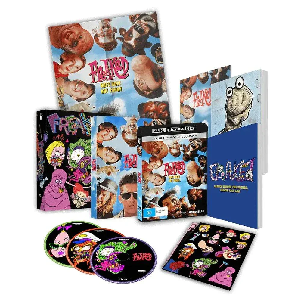 Freaked (1993) 4K UHD & 2 Blu-ray Collector's Edition w/ Rigid Slipcase + Extras (Umbrella Entertainment) [REGION FREE]