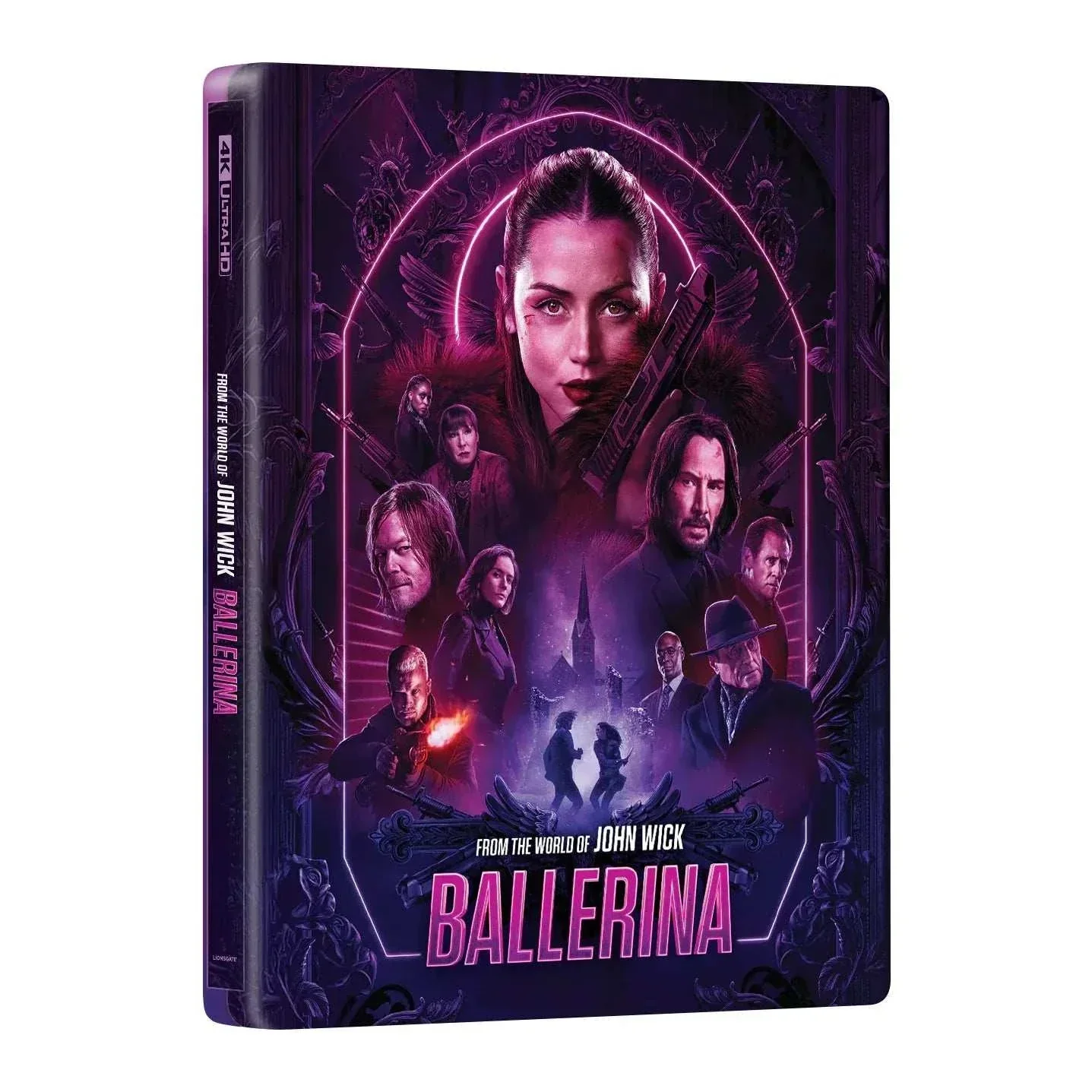 From the World of John Wick: Ballerina [DOUBLE LENTICULAR - A] Steelbook 4K UHD + Blu-Ray (Manta Lab ME #90) - Image 4