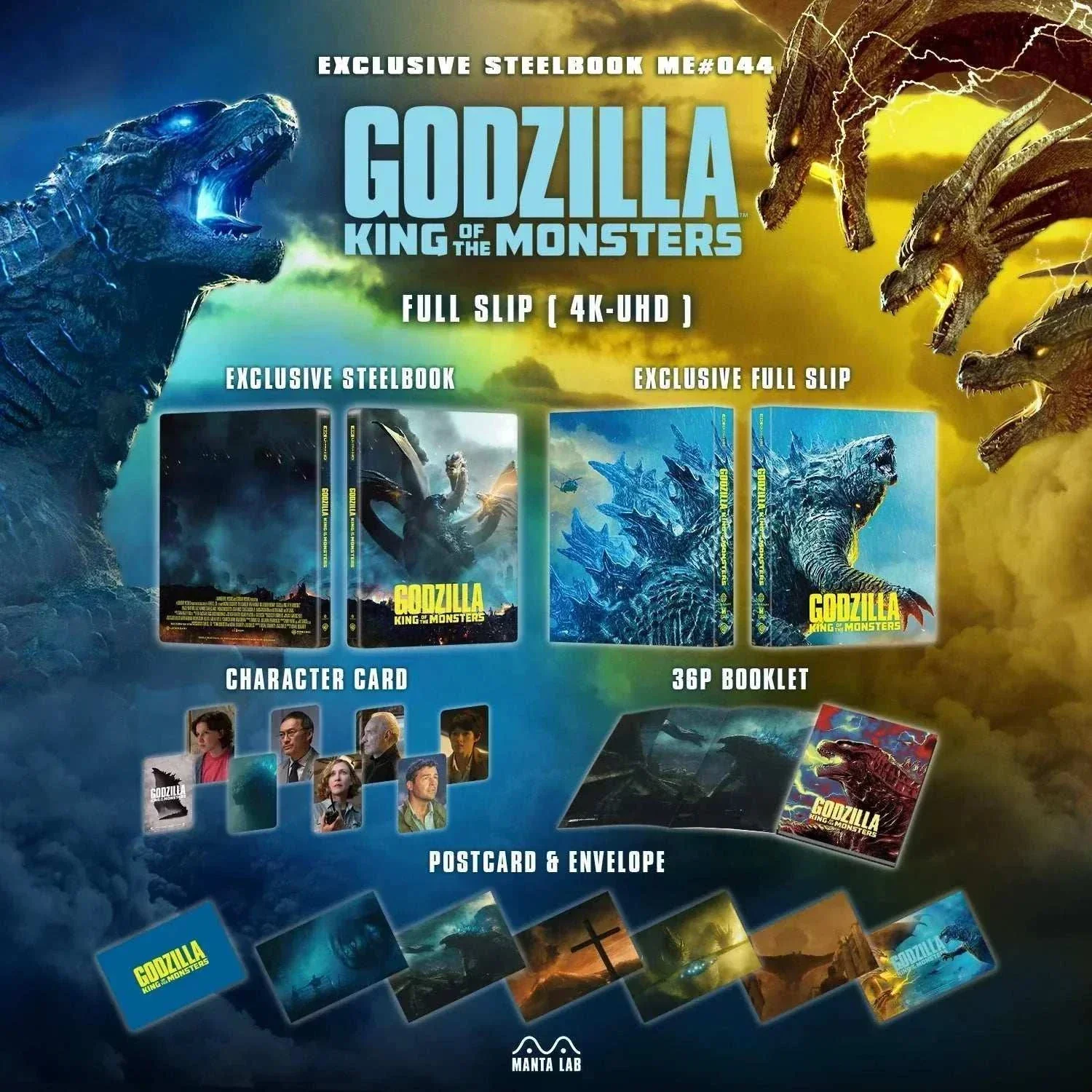 Godzilla: King of the Monsters Steelbook 4K UHD + Blu-Ray (One-Click) [Manta Lab ME #44] - Image 6