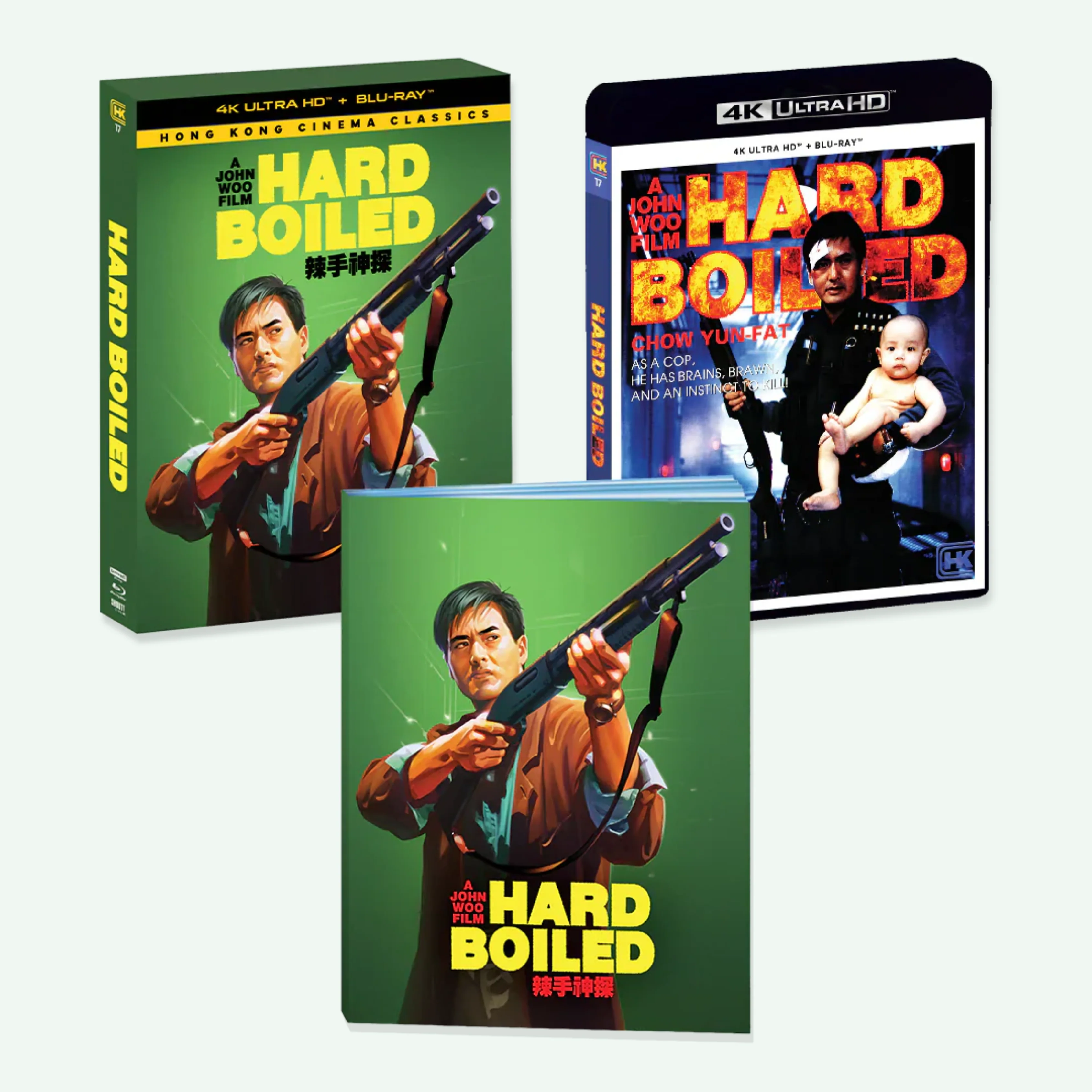 Hard Boiled (Deluxe Edition) 4K UHD + Blu-Ray w/ Slipcase (Hong Kong Cinema Classics)