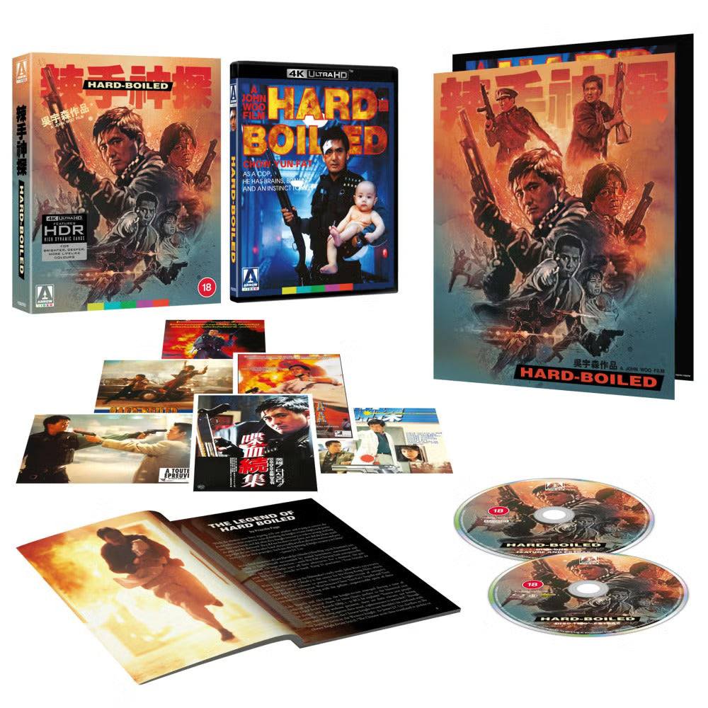 Hard Boiled Limited Edition 4K UHD + Blu-Ray w/ Rigid Slipcase + Extras (Arrow Films UK) [REGION FREE/REGION B]