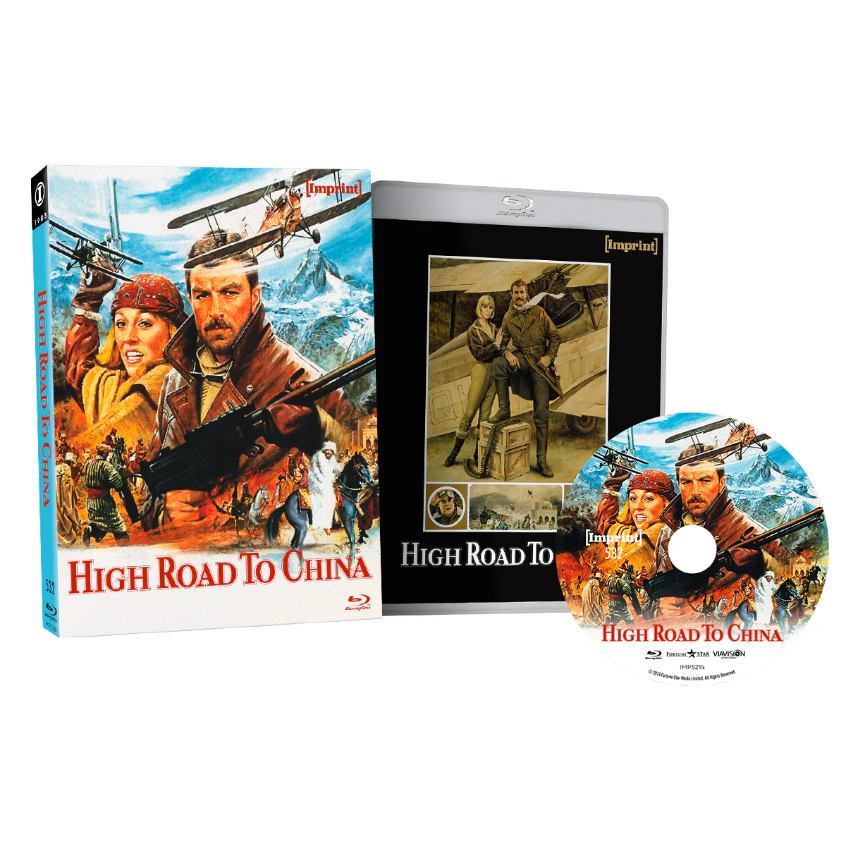 High Road To China (1983) Blu-ray w/ Limited Edition Slipcover (Imprint Films) [REGION FREE]