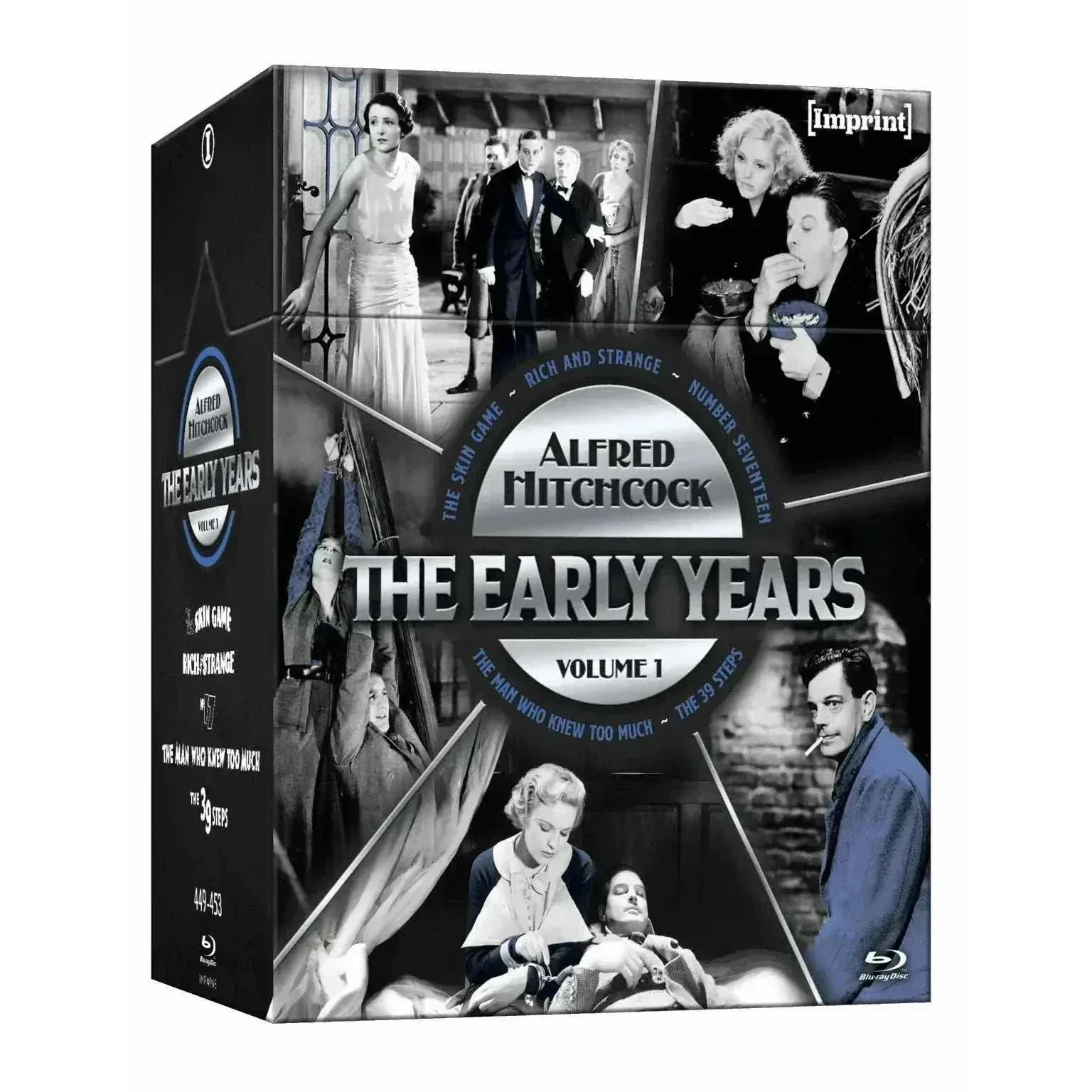 Hitchcock: The Early Years - Volume One (1931 - 1935) Blu-Ray Limited Edition 5-Disc Hardbox (Imprint Films) [REGION FREE]