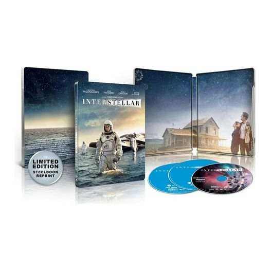 Interstellar Limited Edition (UK) Steelbook 4K Ultra HD + Blu-Ray (REGION FREE)