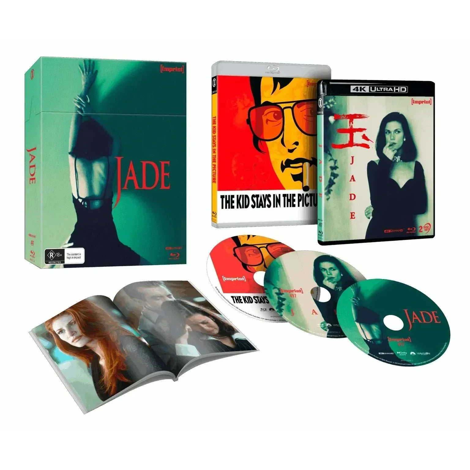 Jade (1995) 4K UHD + Blu-Ray Limited Edition Hardbox + Hardback Booklet (Imprint Films) [REGION FREE]
