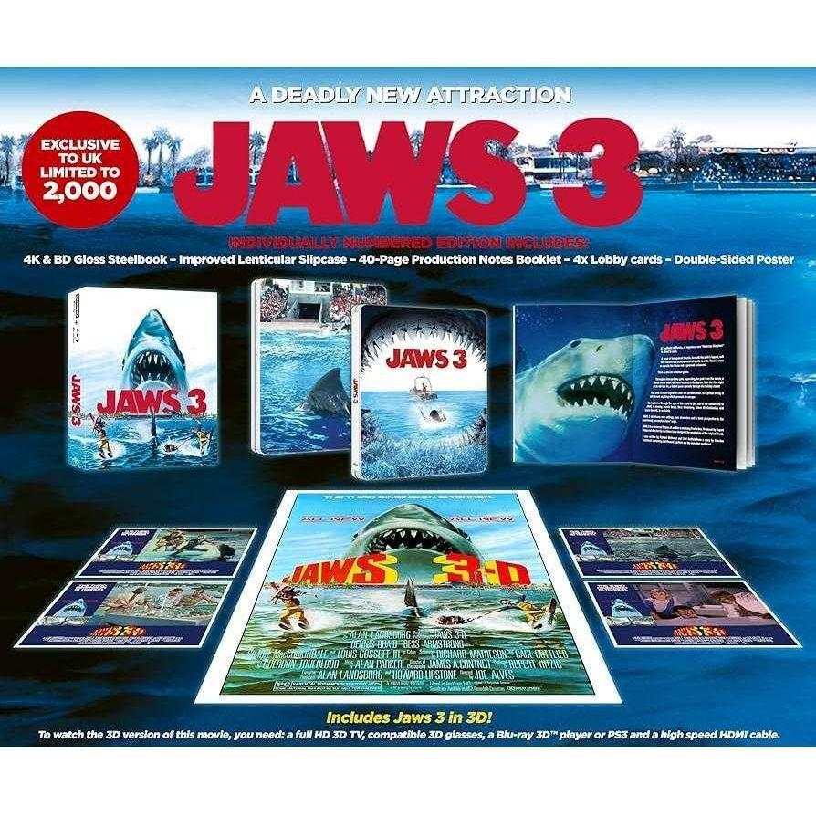 Jaws 3 Limited Ultimate Collectors Edition 4K Ultra HD + Blu-Ray (REGION FREE) - Image 2