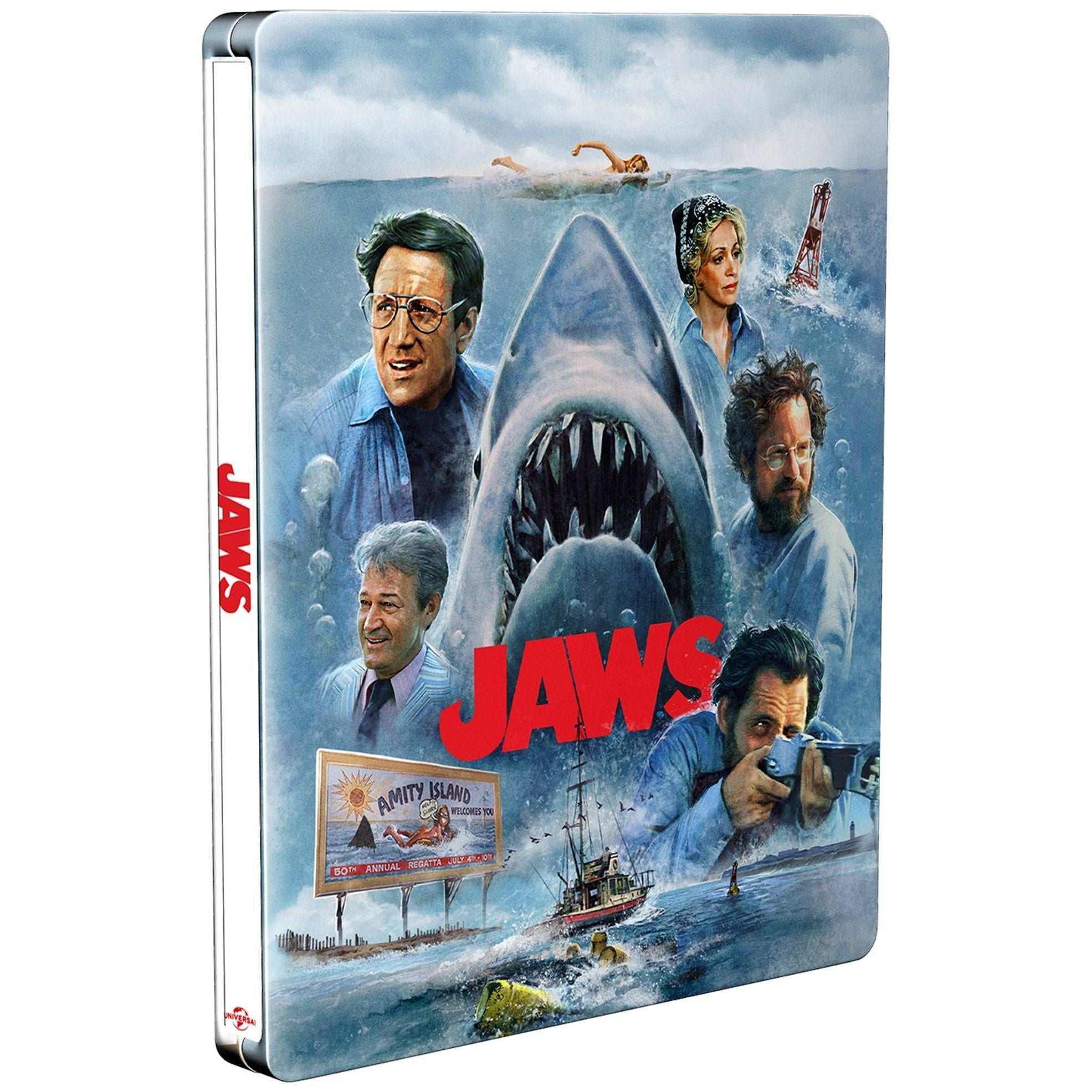 Jaws Limited Edition 50th Anniversary (UK) Steelbook 4K Ultra HD + Blu-Ray (REGION FREE)
