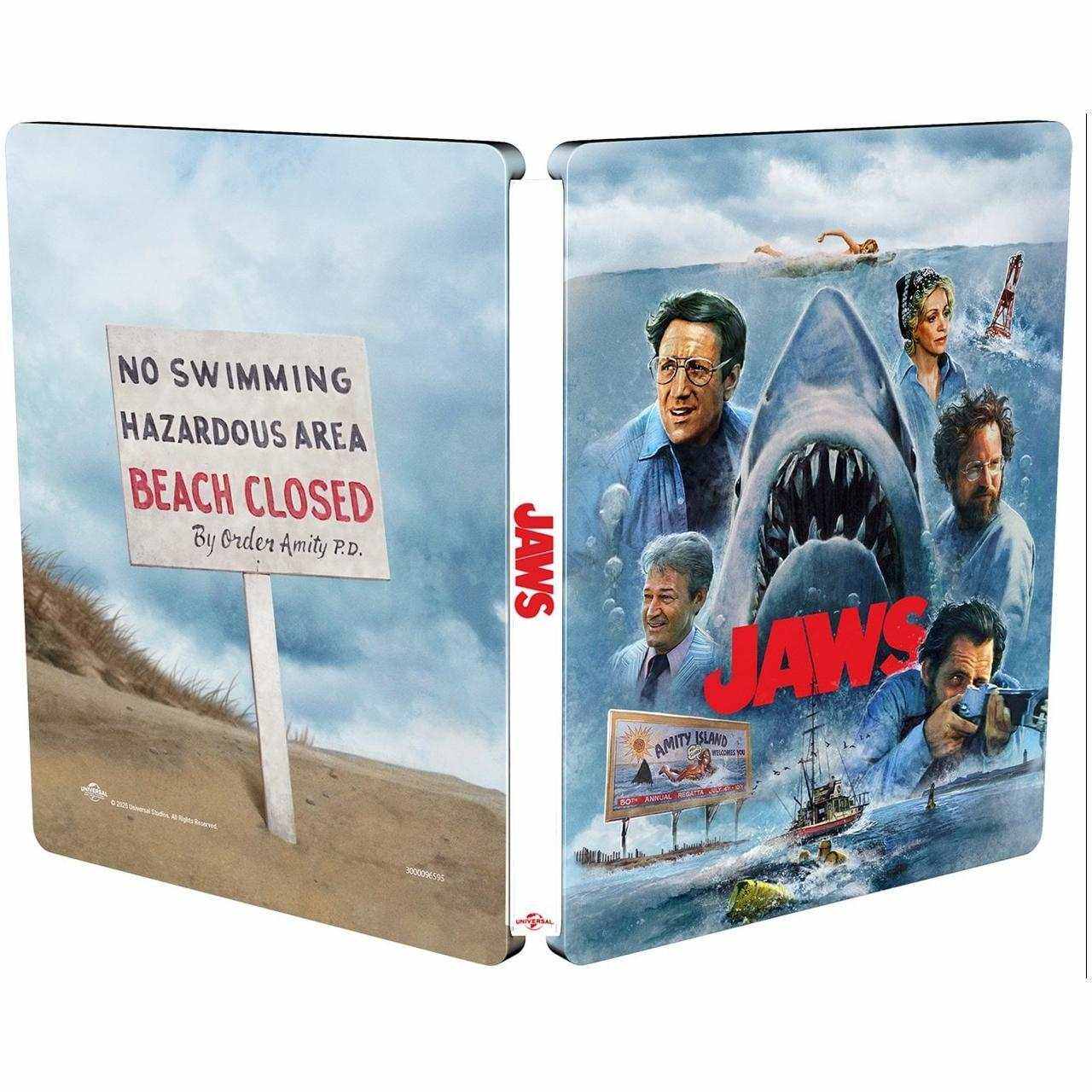 Jaws Limited Edition 50th Anniversary (UK) Steelbook 4K Ultra HD + Blu-Ray (REGION FREE) - Image 2