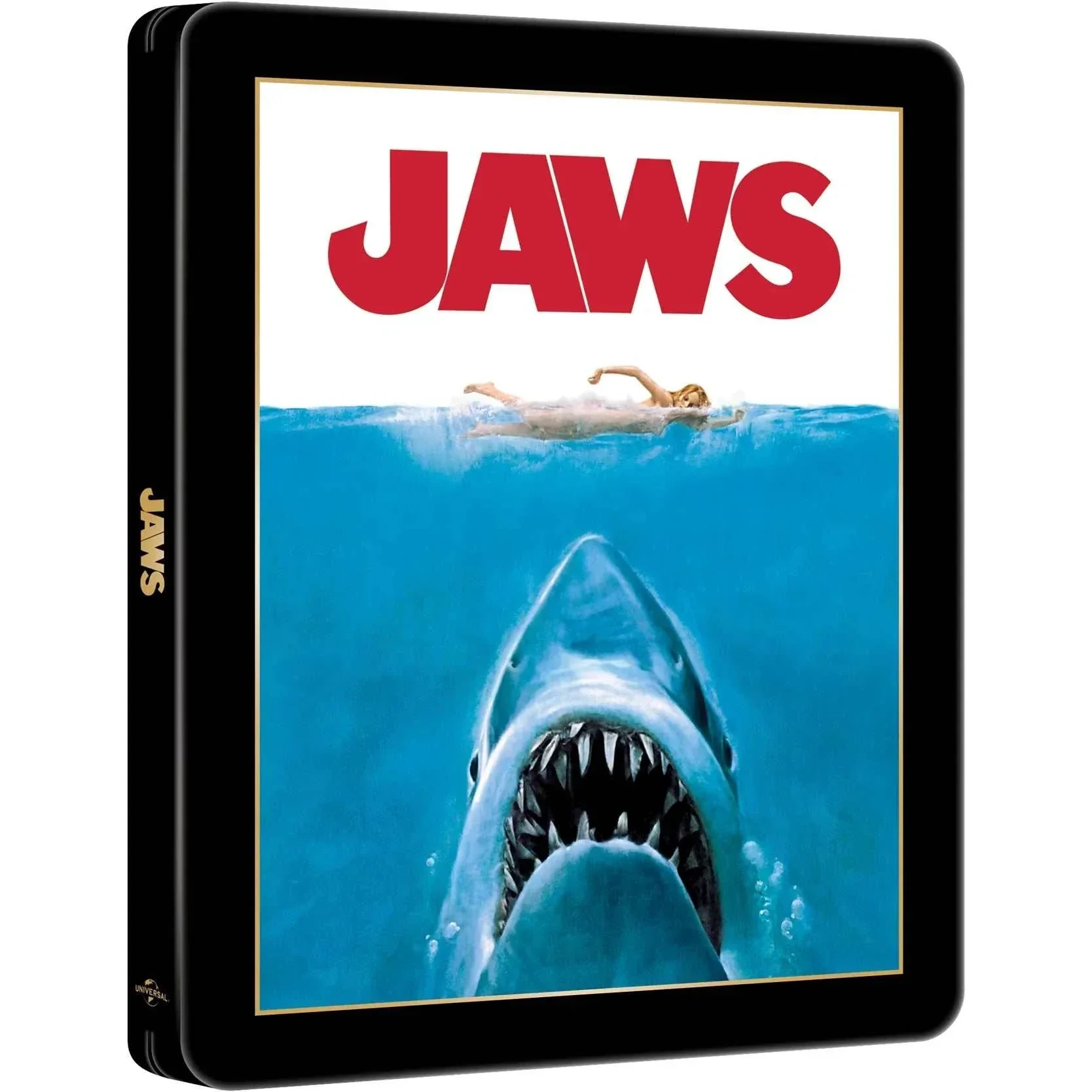Jaws (Universal UK) Theatrical Poster Limited Edition Steelbook 4K UHD + Blu-Ray [REGION FREE]