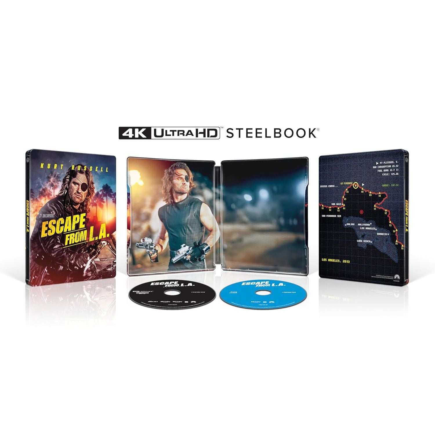 John Carpenter's Escape From L.A. (30th Anniversary Limited Edition Steelbook) 4K UHD + Blu-ray + Digital [Paramount US] - Image 2