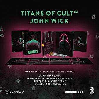 John Wick - (Titans Of Cult) Limited Edition (UK) Steelbook 4K Ultra HD + Blu-Ray (REGION FREE)