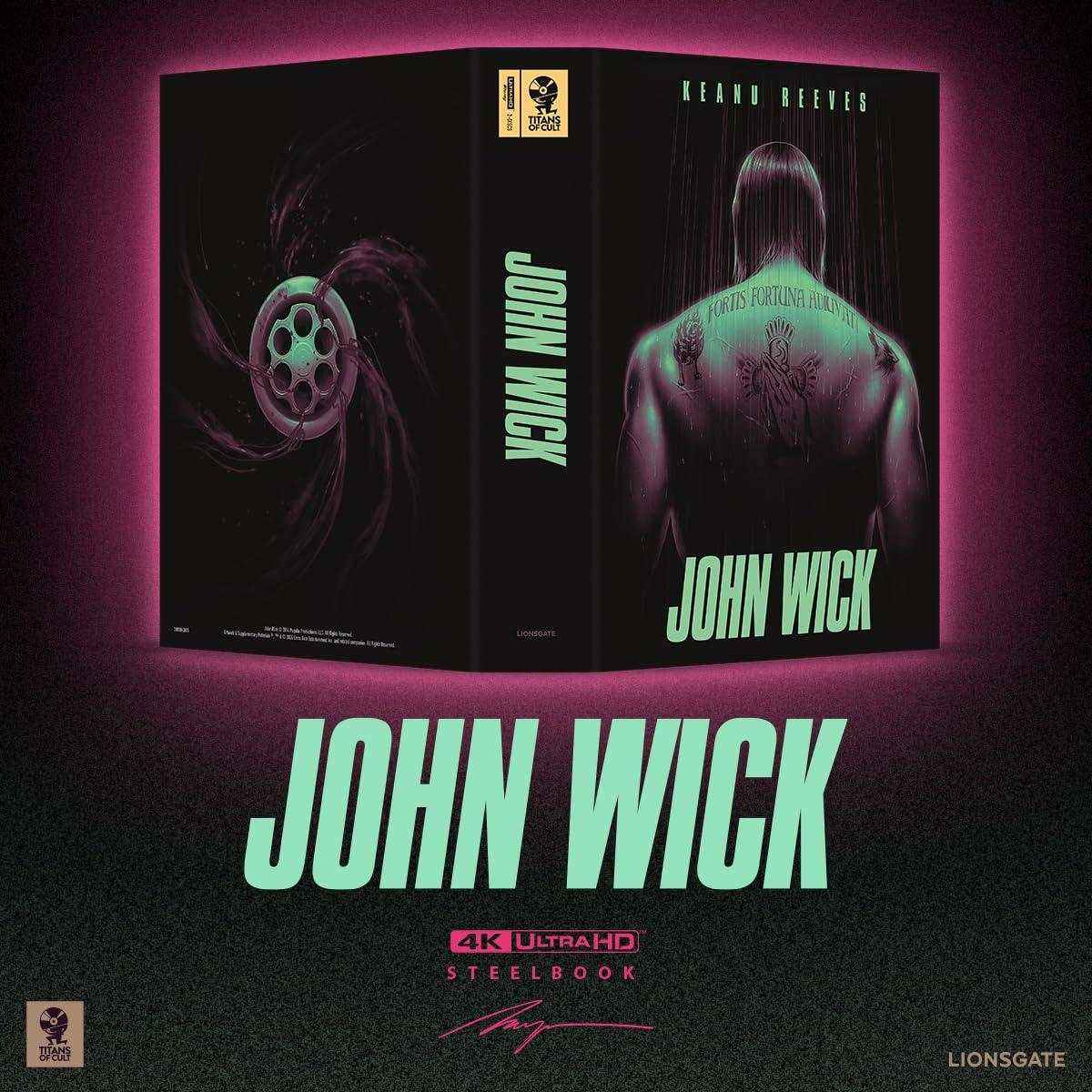 John Wick - (Titans Of Cult) Limited Edition (UK) Steelbook 4K Ultra HD + Blu-Ray (REGION FREE) - Image 2