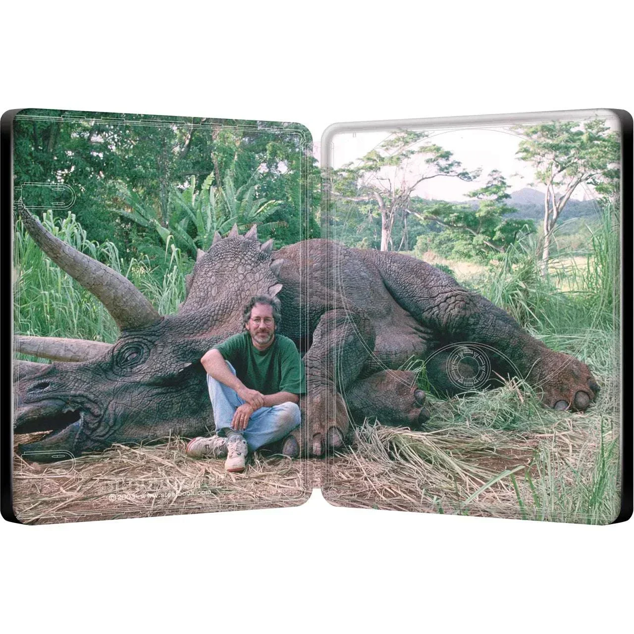 Jurassic Park (Universal UK) Theatrical Poster Limited Edition Steelbook 4K UHD + Blu-Ray [REGION FREE] - Image 3