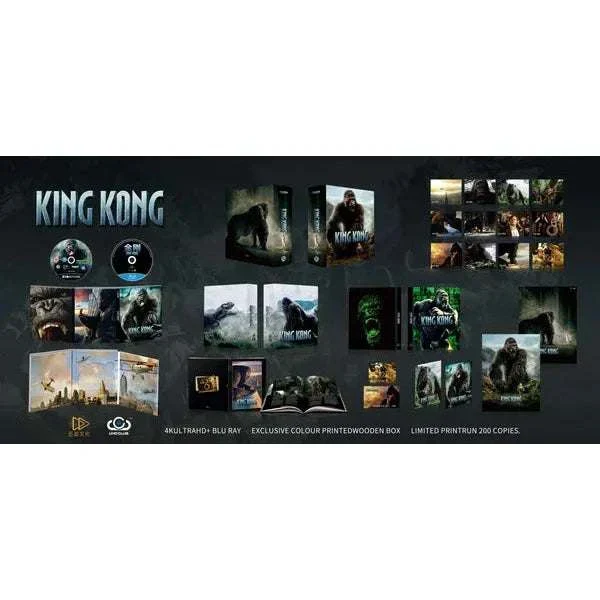 King Kong 4K UHD + Blu-ray w/ Wooden Box + Extras (UHD Club - UC #24)