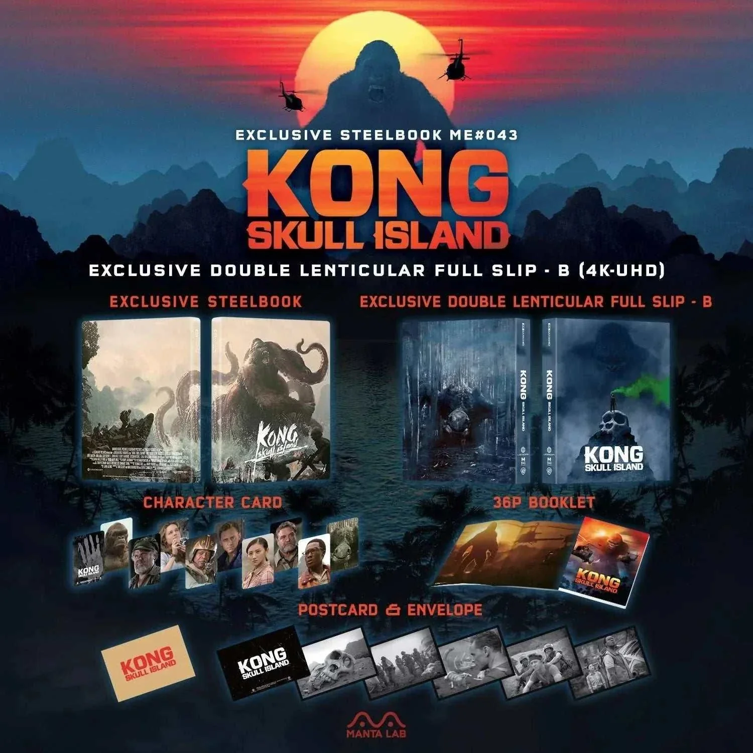 Kong: Skull Island 4K UHD + Blu-Ray Steelbook - One Click (ME #43) - Image 12