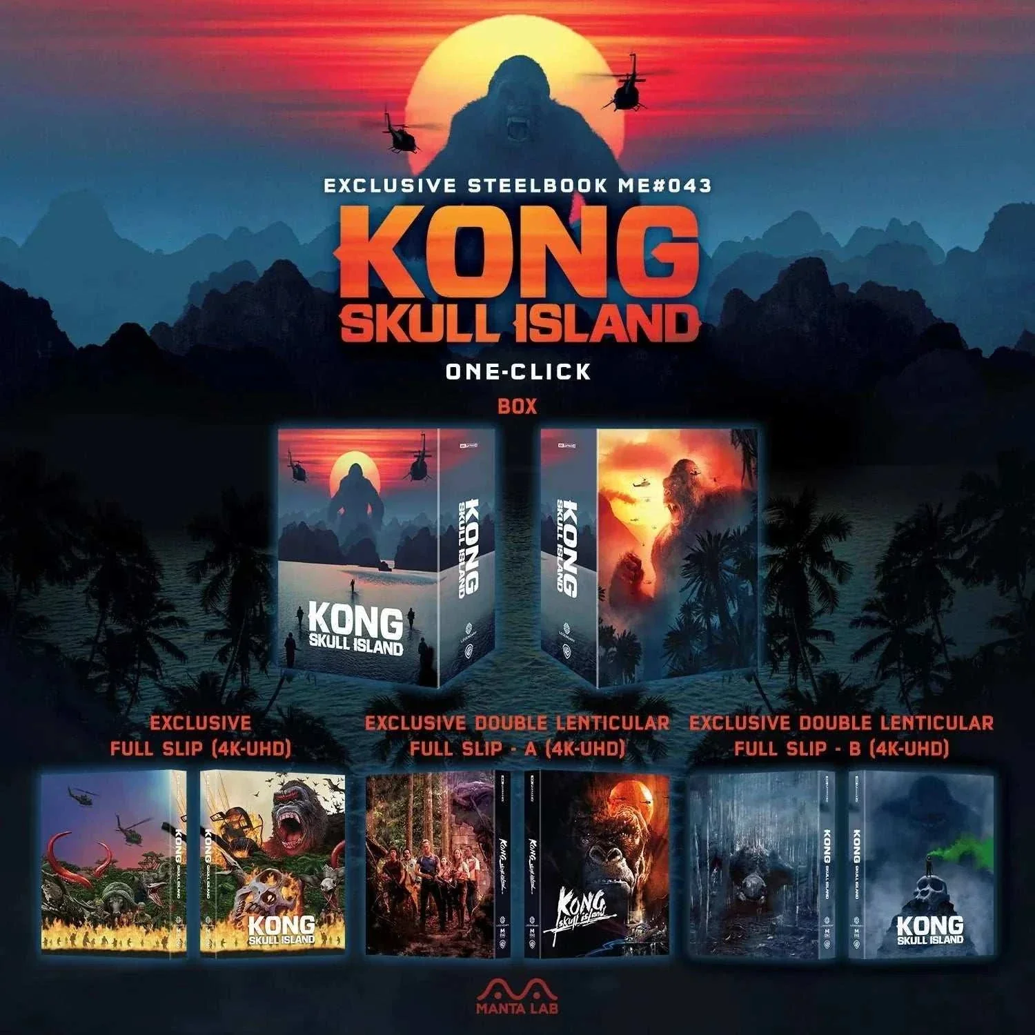 Kong: Skull Island 4K UHD + Blu-Ray Steelbook - One Click (ME #43) - Image 3