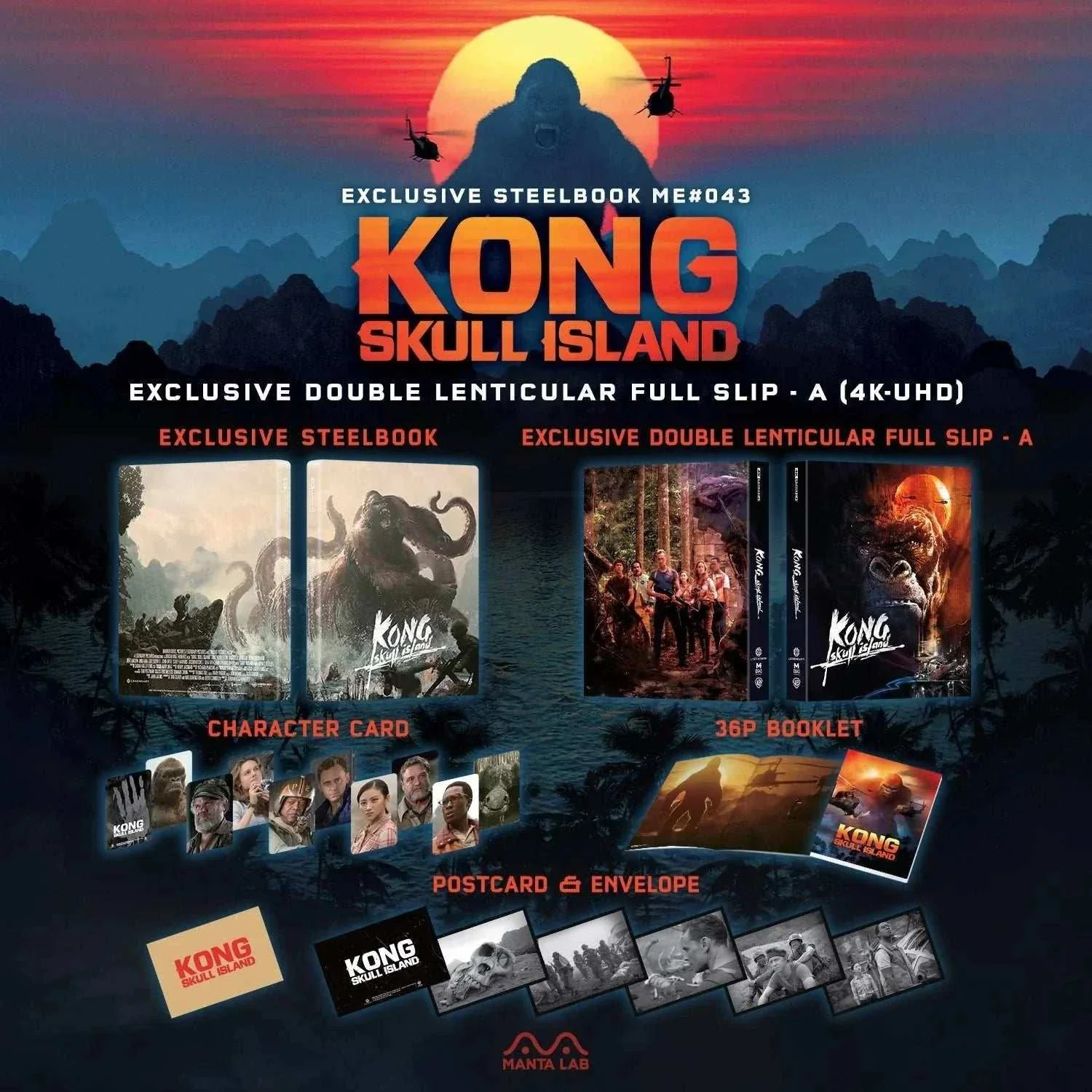 Kong: Skull Island 4K UHD + Blu-Ray Steelbook - One Click (ME #43) - Image 9